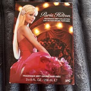 Paris Hilton Body Mist Spray Set Of 3~ Heiress, Can Can, & Paris Hilton~8 Oz Ea